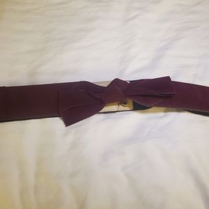 Torrid burgundy stretch 00 velvet women's belt